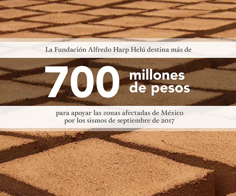 Compromiso de la Fundación Alfredo Harp Helú a un año de los sismos de septiembre de 2017