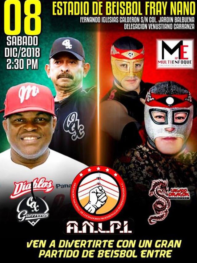 LUCHADORES Y FAMOSOS VS DIABLOS GUERREROS