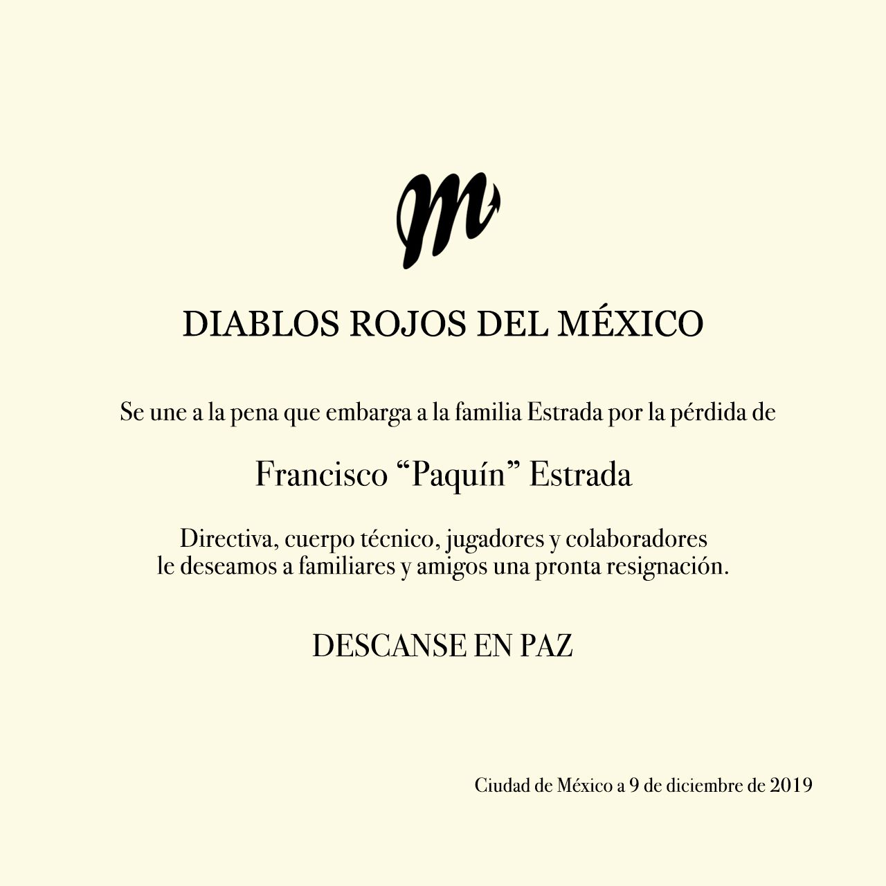 FALLECIÓ FRANCISCO “PAQUÍN” ESTRADA