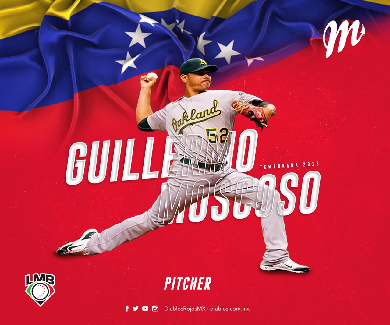 EL LANZADOR DERECHO GUILLERMO MOSCOSO SE UNE A LA PANDILLA ROJA