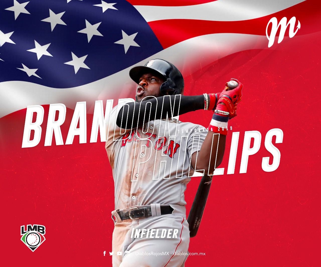 EL ESTELAR BRANDON PHILLIPS LLEGA A LOS DIABLOS