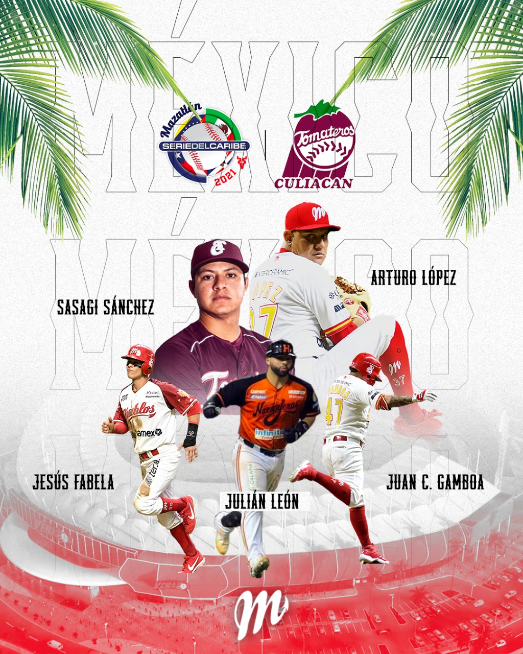 Cinco Diablos Rojos a la Serie del Caribe