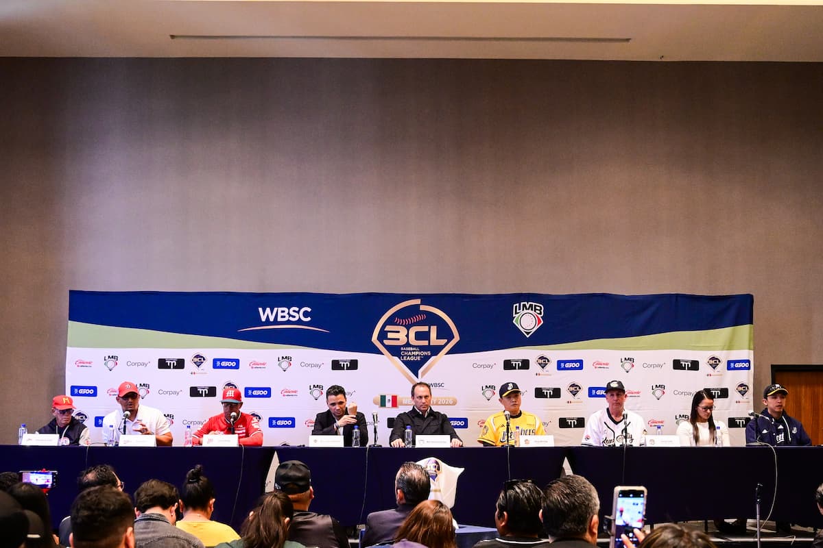 Conferencia de prensa con los managers de la Baseball Champions League 2026
